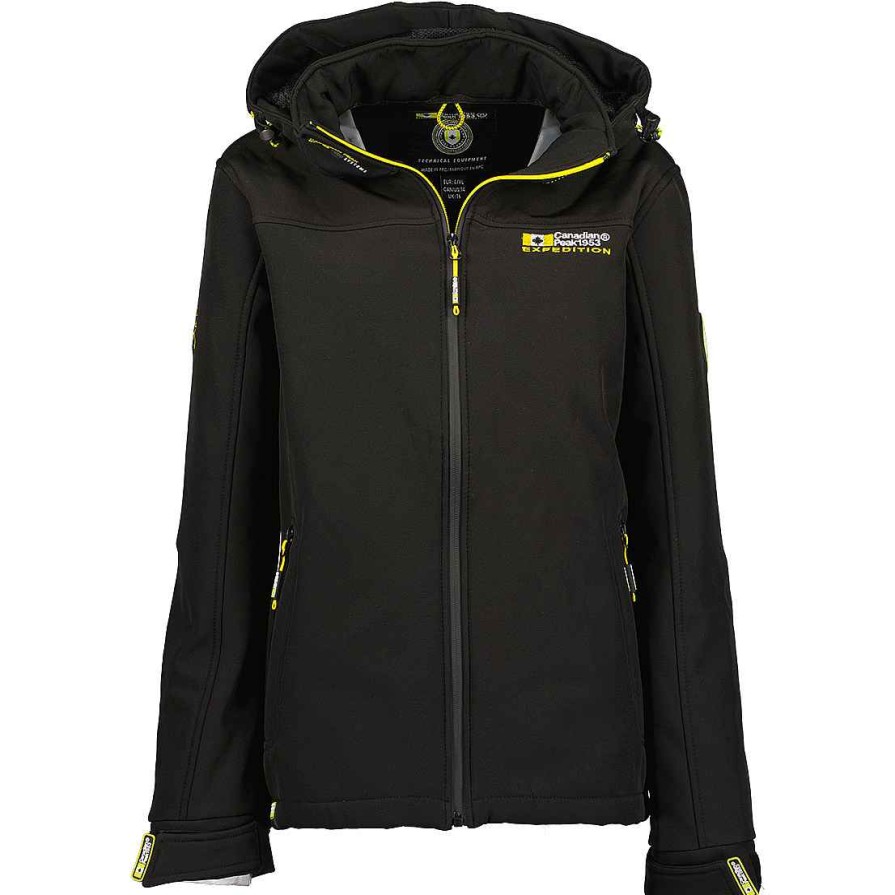 Women Canadian Peak Soft Shell | Takeneak Lady Black Rm Bs 009