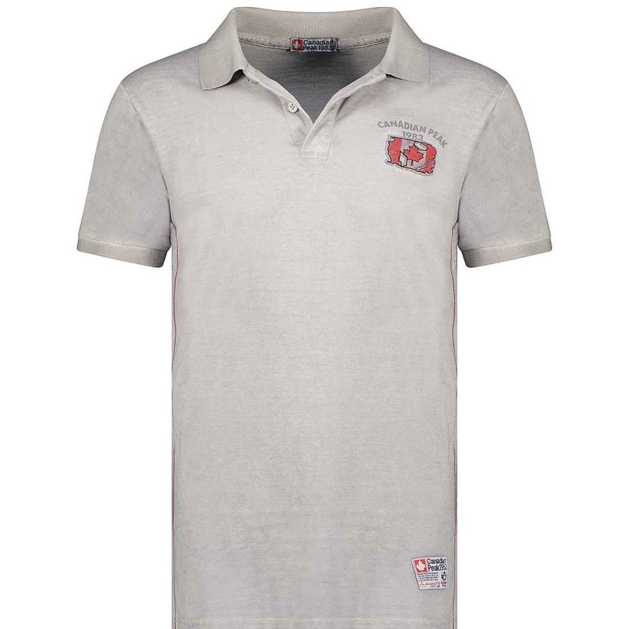 Man Canadian Peak Polo | Kotzeak Ss Cp B-Grey Men 100