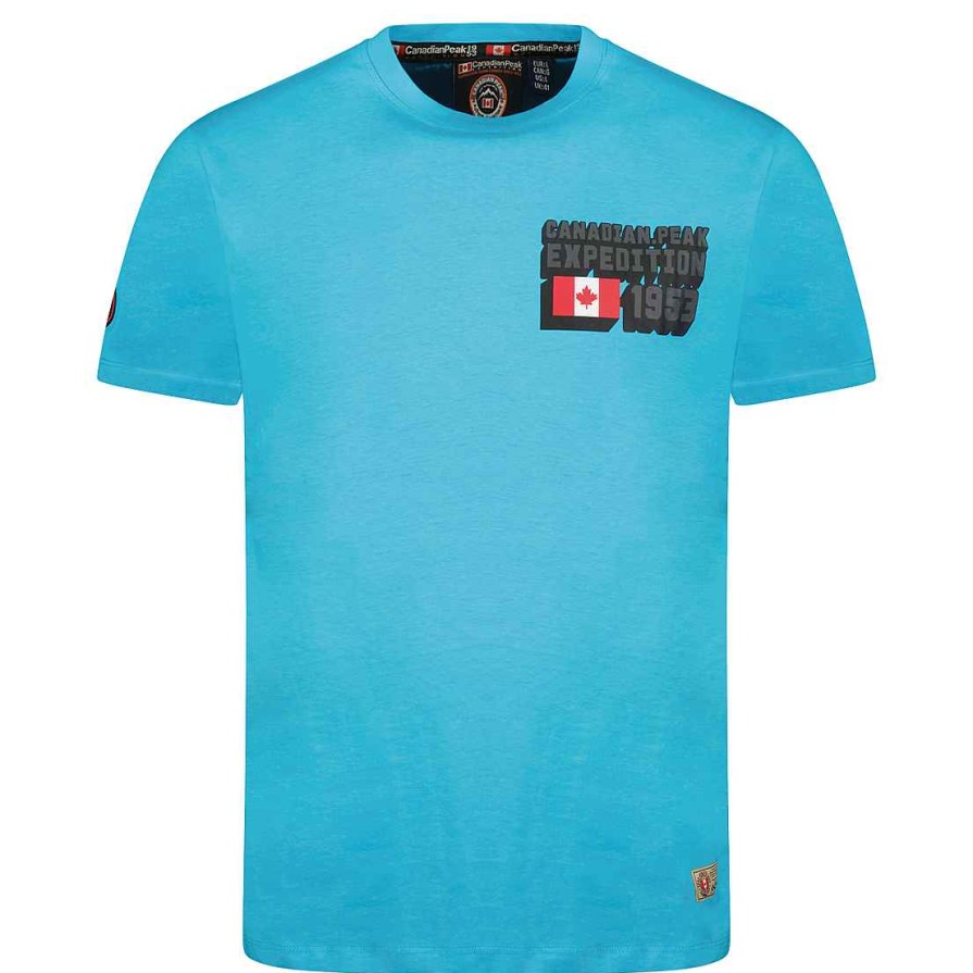 Man Canadian Peak T-Shirt | Jistereak Turquoise Rm Men 249