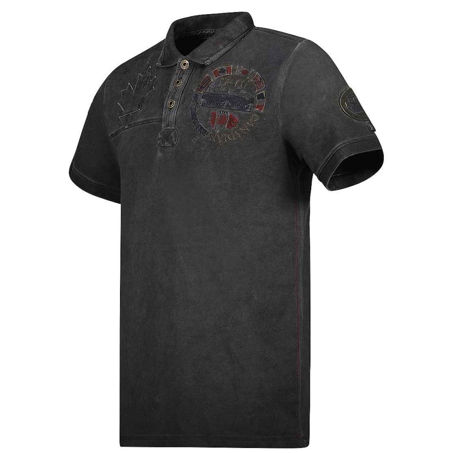 Man Canadian Peak Polo | Kinflateak Black Rm Men 254