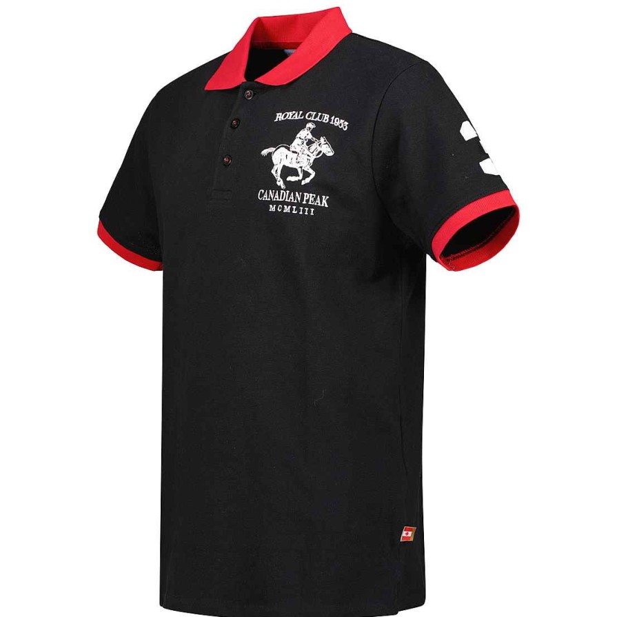 Man Canadian Peak Polo | Koltoneak Black Rm Men 419