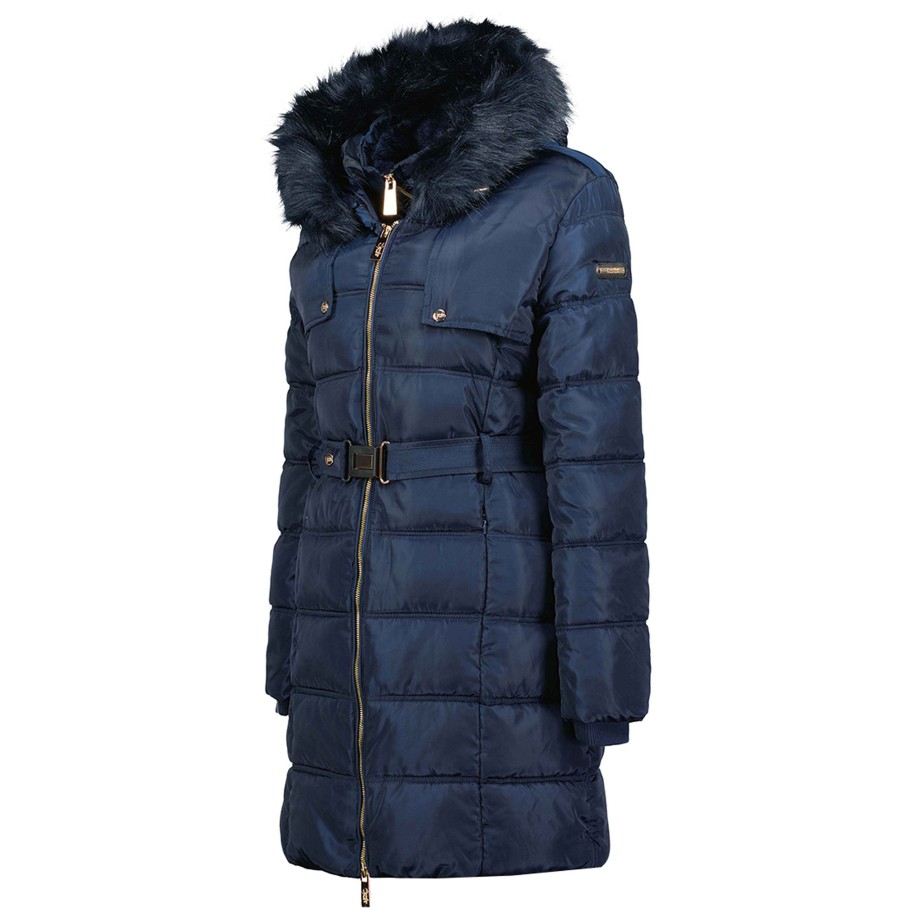 Women Canadian Peak Parka | Diamentreak Long Navy Cp Lady Bs 054