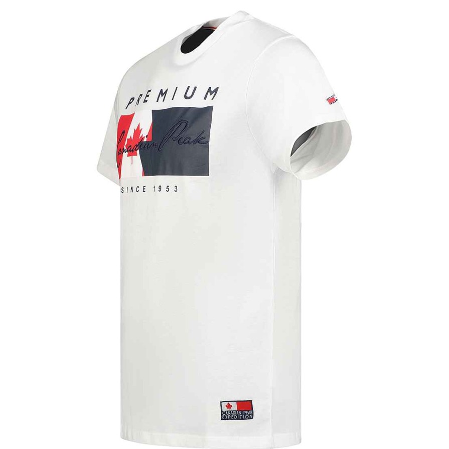 Man Canadian Peak T-Shirt | Jarnesseak White Rm Men 249