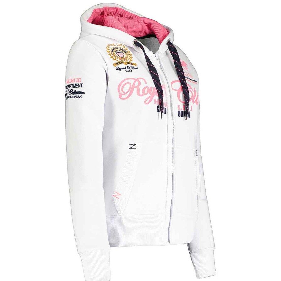 Women Canadian Peak Sweat | Fanilleak Fluo White Lady 100 Rm