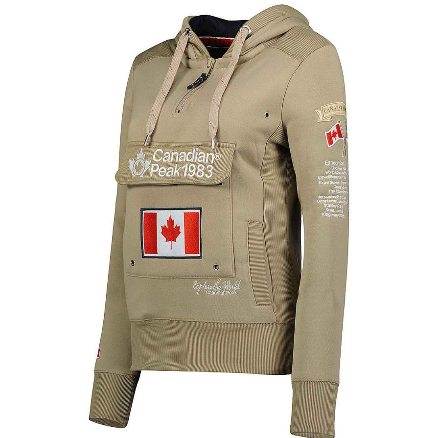 Women Canadian Peak Sweat | Gyrelle Beige Cp Rm Lady 054