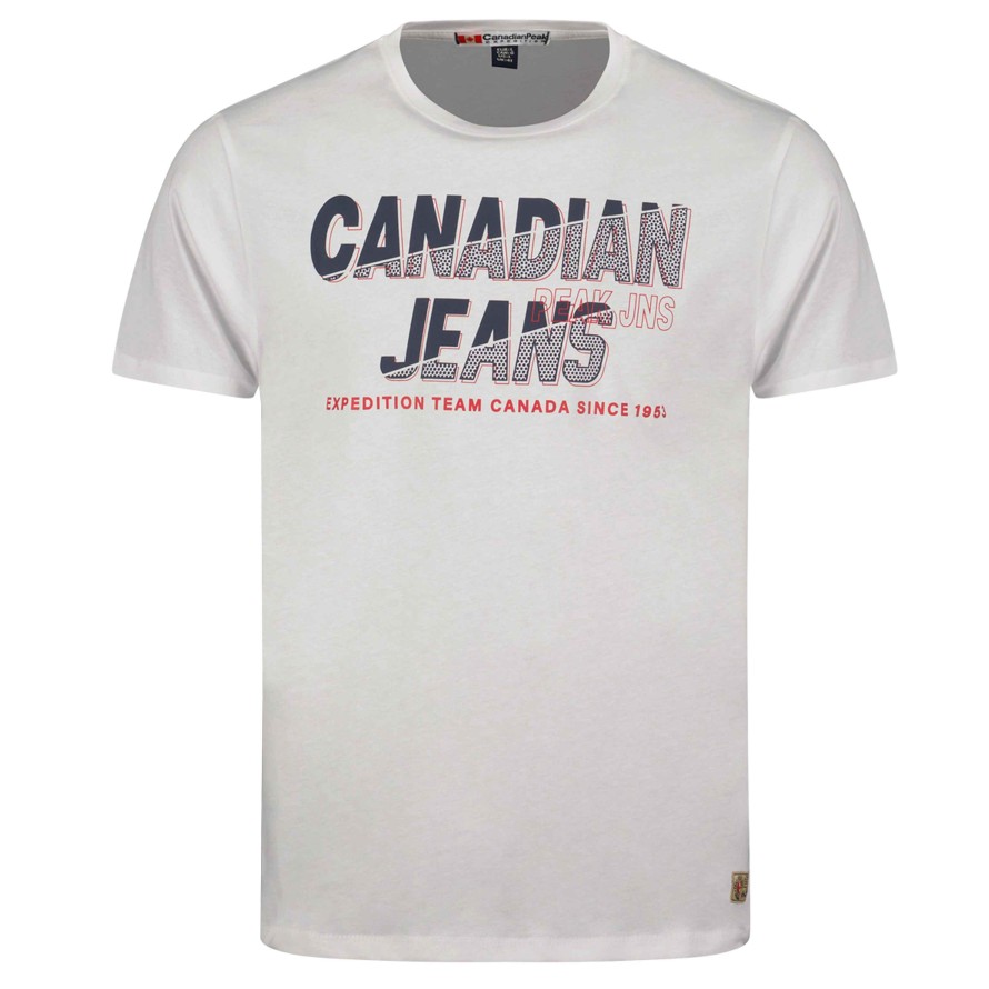 Man Canadian Peak T-Shirt | Jaspereak White Rm Men 249