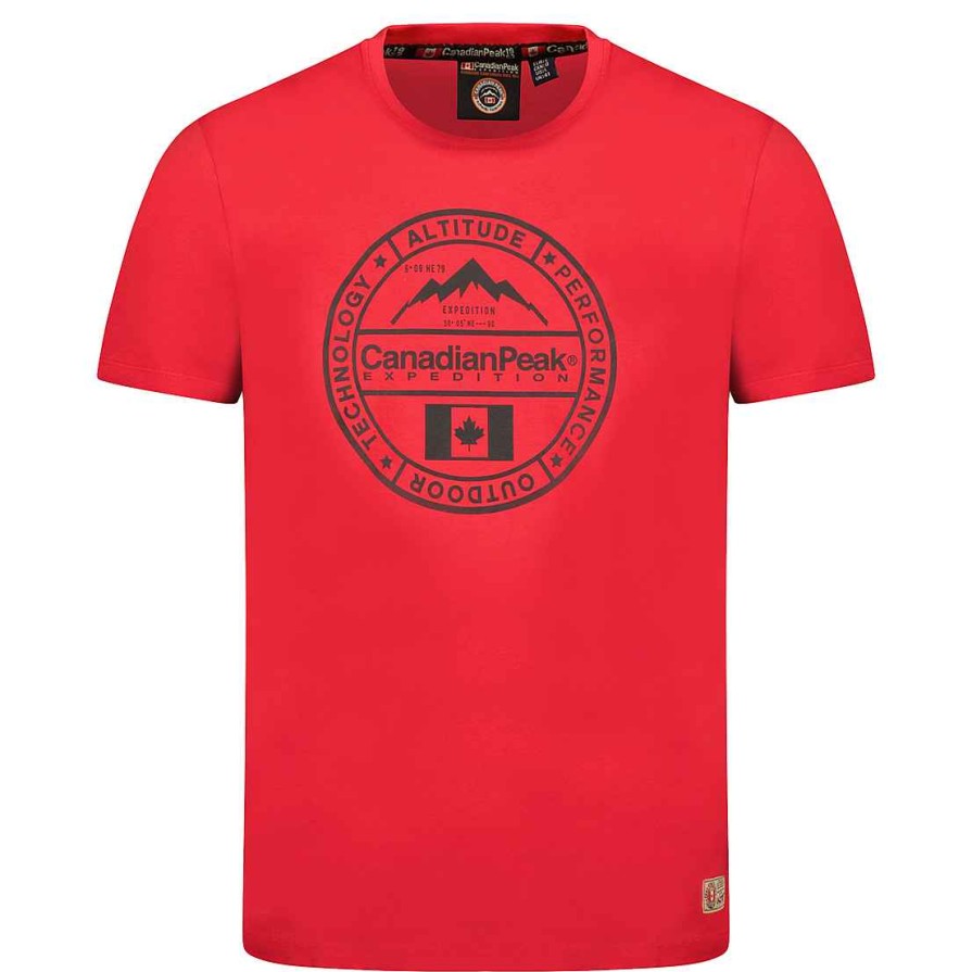 Man Canadian Peak T-Shirt | Jacobeak Red Rm Men 249