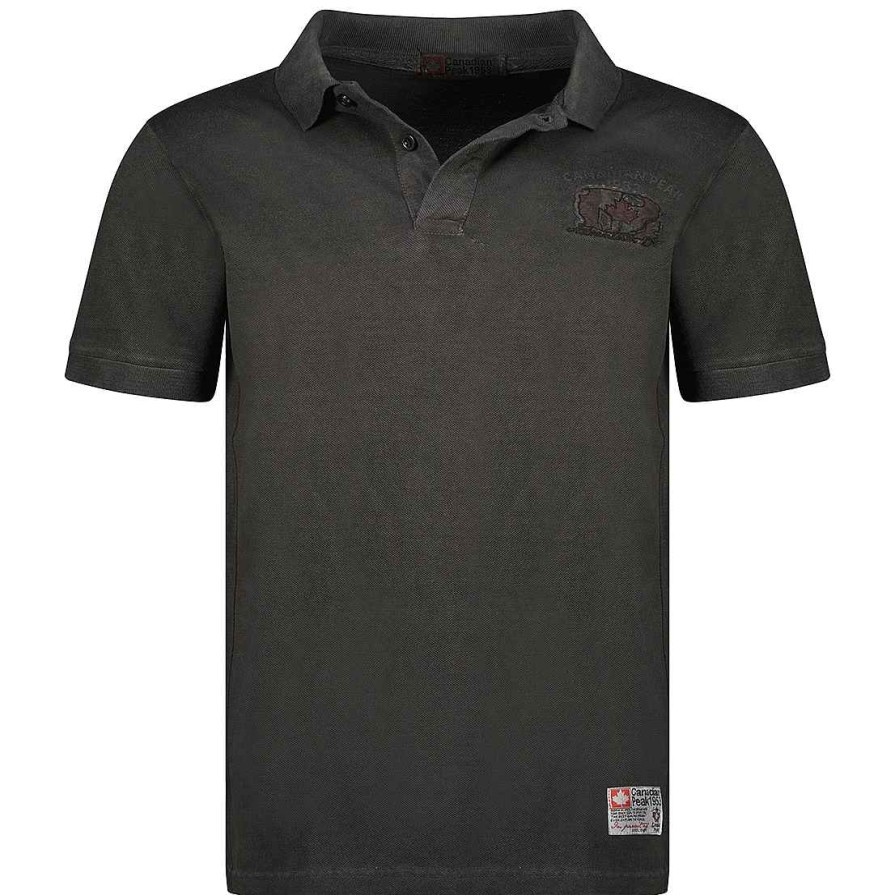 Man Canadian Peak Polo | Kotzeak Ss Cp Black Men 100