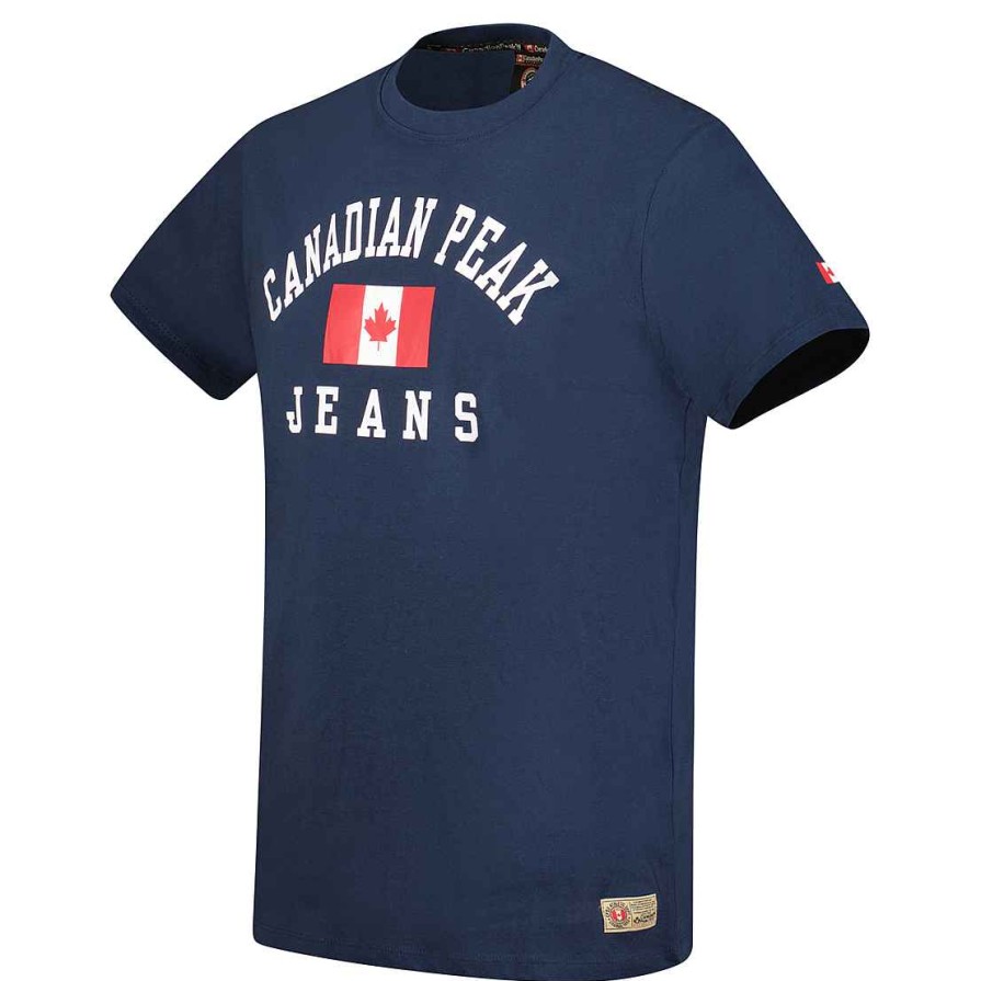 Man Canadian Peak T-Shirt | Jadseneak Navy Rm Men 249