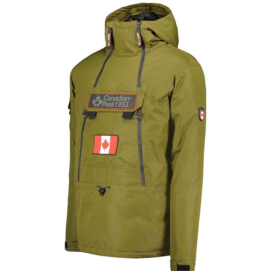 Man Canadian Peak Parka | Benyamineak Kaki Rm Men 054