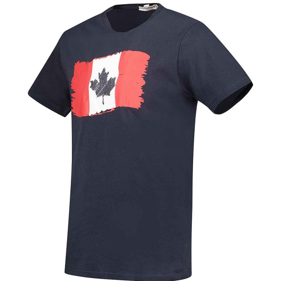 Man Canadian Peak T-Shirt | Jorenteak Navy Rm Men 254