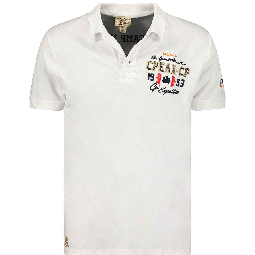 Man Canadian Peak Polo | Kapriceak White Rm Men 423