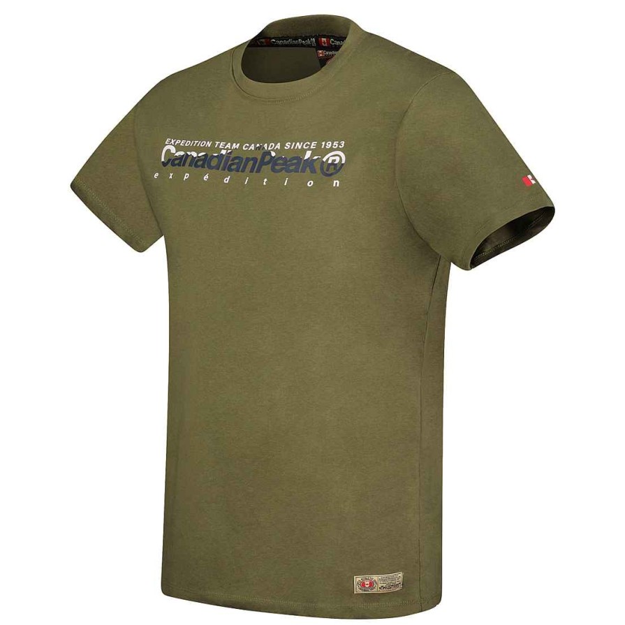 Man Canadian Peak T-Shirt | Jopeakeak Khaki Rm Men 249