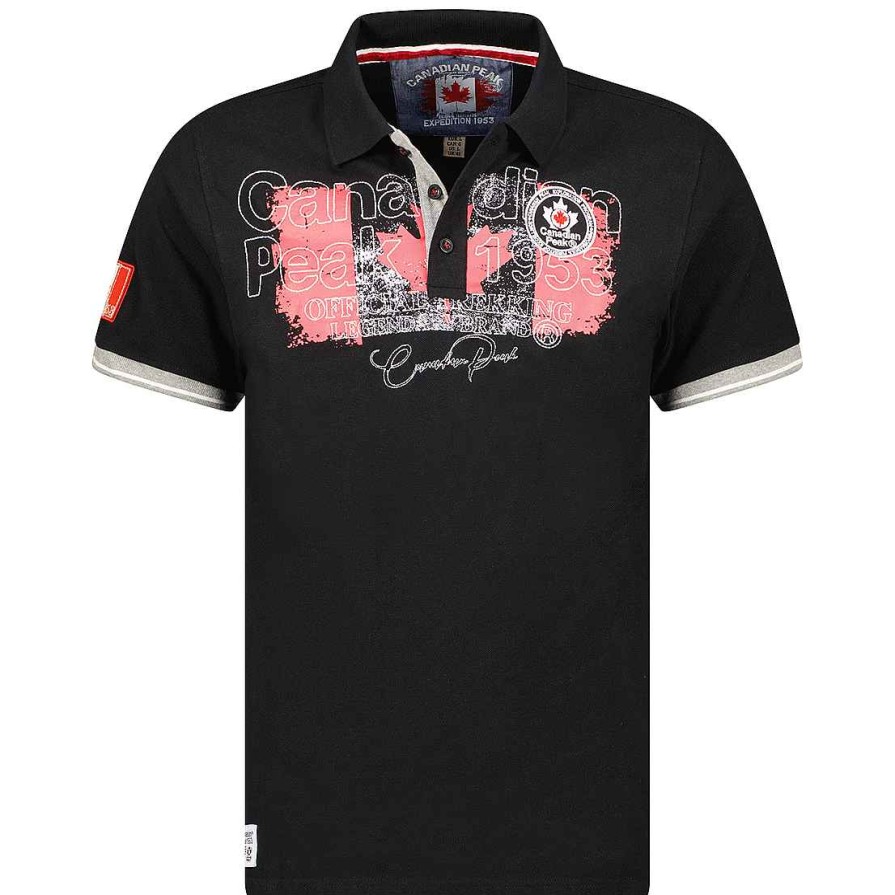 Man Canadian Peak Polo | Kutteak Black Rm Men 419