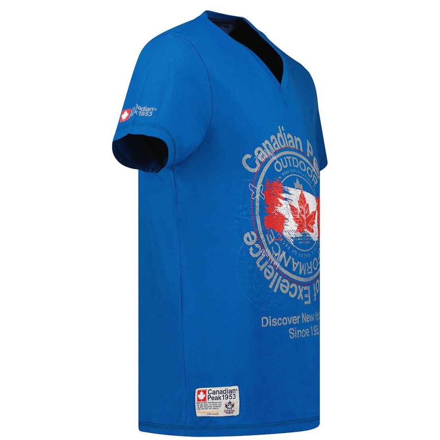 Man Canadian Peak T-Shirt | Japple Blue Men Cp Rm Men 235