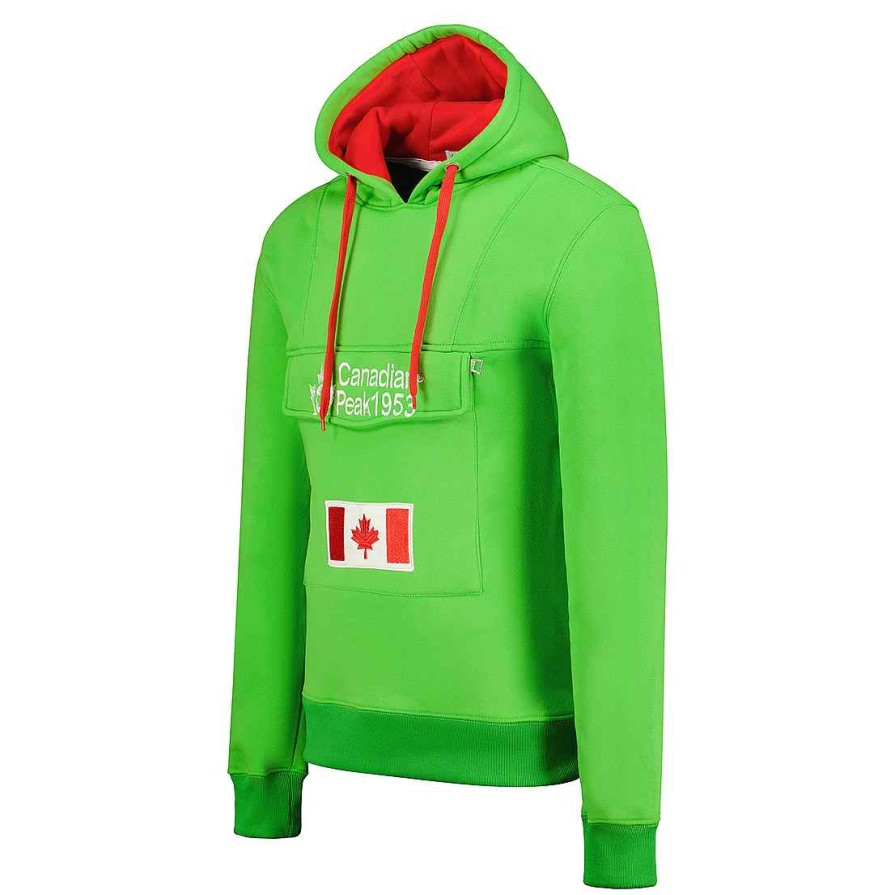 Man Canadian Peak Sweat | Gadreak Green-Red Rm Men 054