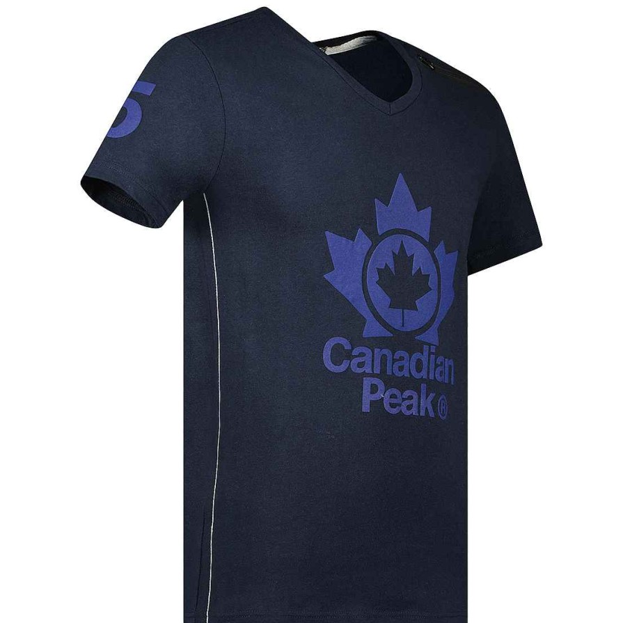 Man Canadian Peak T-Shirt | Japeak Ss Cp Navy Men 100