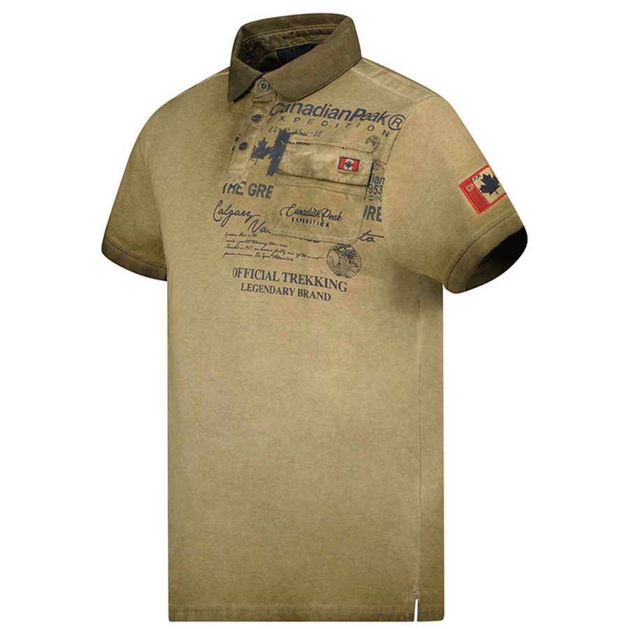 Man Canadian Peak Polo | Keoneak Khaki Rm Men 235