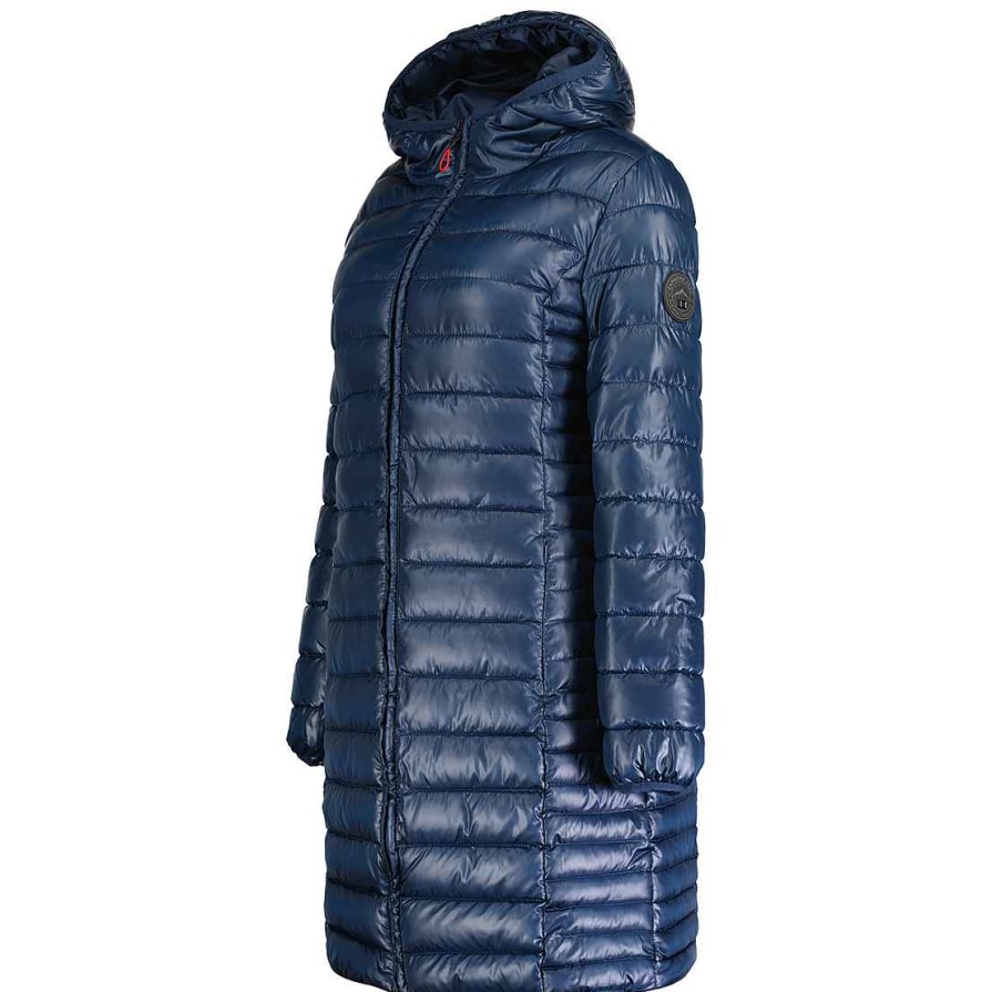 Girl Canadian Peak Jacket | Colombiana Long Hood Navy Girl 096