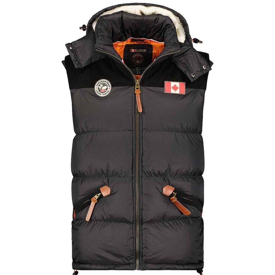 Man Canadian Peak Vest | Velianeak Black Rm Men 056