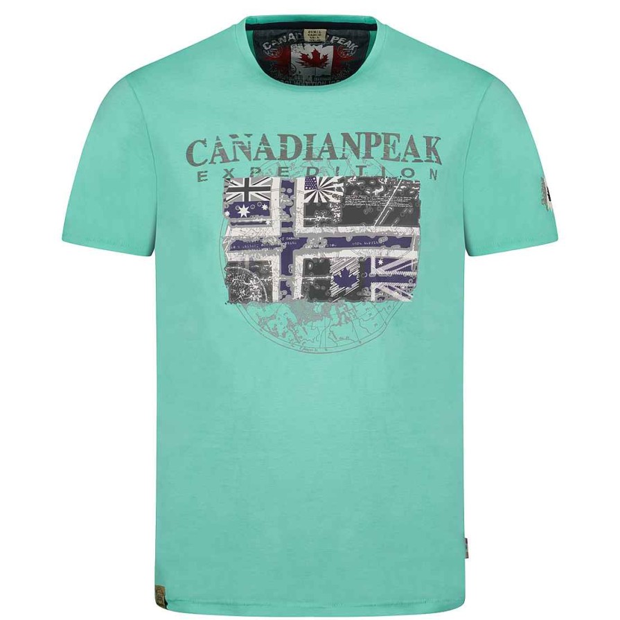 Man Canadian Peak T-Shirt | Jaloneak Menthol Rm Men 249