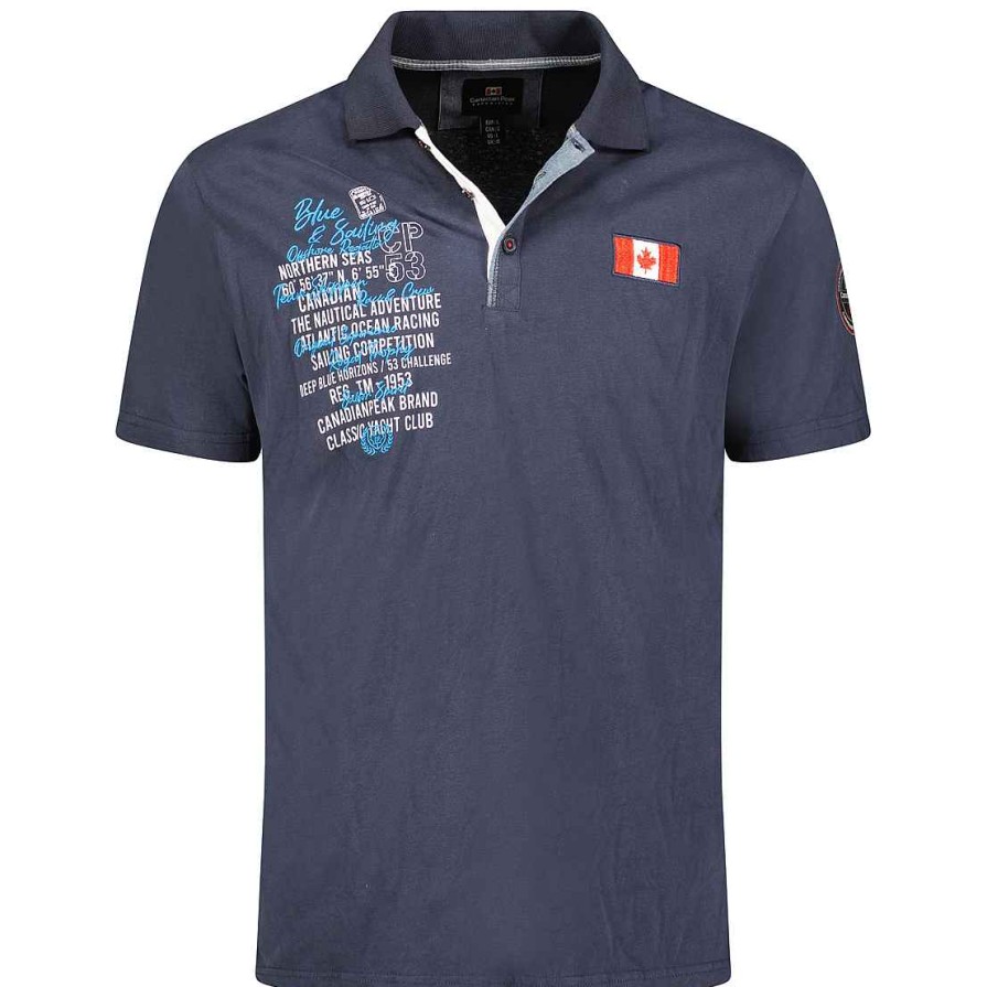 Man Canadian Peak Polo | Kancreak Navy Rm Men 254