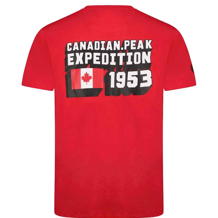 Man Canadian Peak T-Shirt | Jistereak Red Rm Men 249