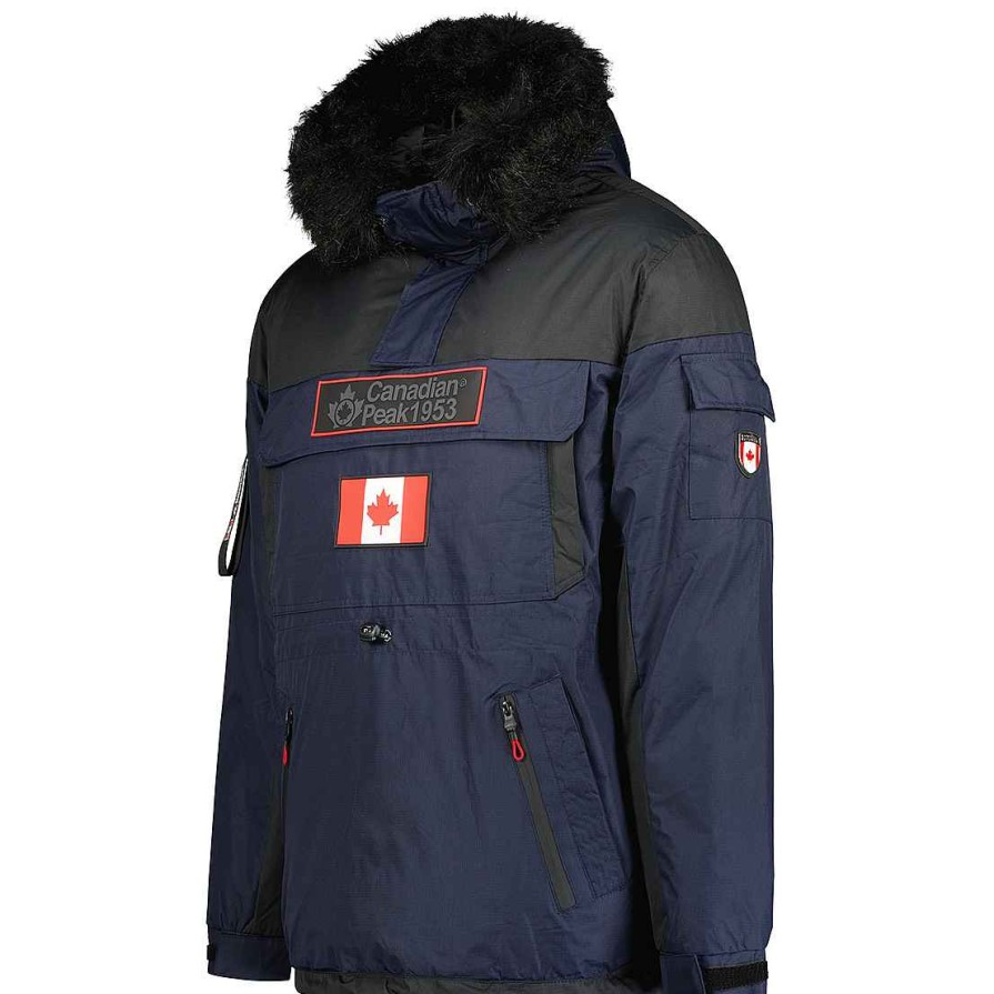 Man Canadian Peak Parka | Bruneak Rm Navy Men 054